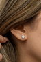 Heliophilia Silver Pendientes de Plata de Ley 925 con Circón